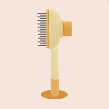Pet Grooming Slicker Brush Self-Cleaning One-Key Hair Removal Comb for Cats Dogs Massage and Shedding Control